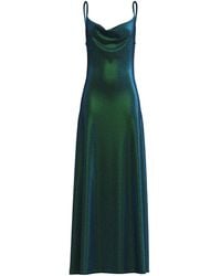 MACCAPANI - Maxi-Jurk Met Lurex Detail - Lyst