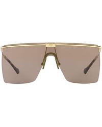 Gucci - Engraved-logo Oversize-frame Sunglasses - Lyst