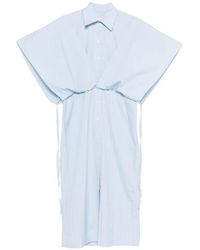 Litkovskaya - Striped Panelled Midi Shirt Dress - Lyst
