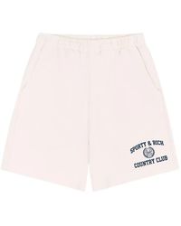 Sporty & Rich - Varsity Crest Shorts - Lyst
