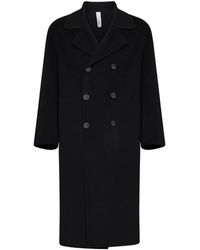 Hevò - Wool Double-Breasted Coat - Lyst