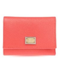 Dolce & Gabbana - Portefeuille En Cuir À Plaque Logo - Lyst