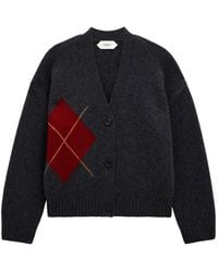 Pringle of Scotland - Argyle Cashmere Cardigan - Lyst