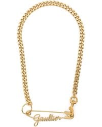 Jean Paul Gaultier - Gaultier Safety Pin Chain-link Necklace - Lyst