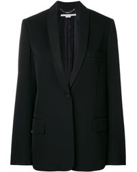 Stella McCartney Blazer mit tiefem V-Ausschnitt - Schwarz