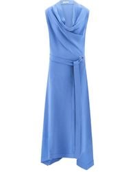 Ferragamo - Maxikleid Gancini Aus Cady - Lyst