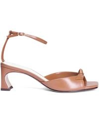 Alexandre Birman - 60Mm Clarita Espresso Bow Ankle Strap Sandals - Lyst