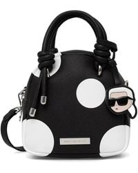 KARL LAGERFELD - Ikon Polka-Dot Tote Bag - Lyst