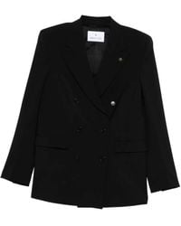 Manuel Ritz - Double-Breasted Wool Blazer - Lyst