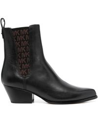 MICHAEL Michael Kors - Kinlee 50mm Leather Ankle Boots - Lyst