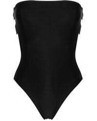 Gloria Coelho - Bandeau-Badeanzug Mit Cut-Out - Lyst