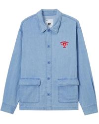 Chocoolate - Button-Up Denim Blouse - Lyst