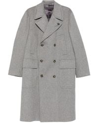 Lardini - Double-Breasted Wool Coat - Lyst