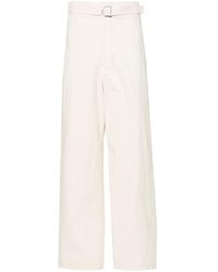 Lemaire - Halbhohe Straight-Leg-Hose - Lyst