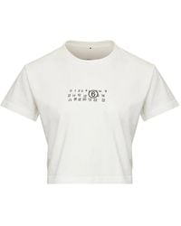 MM6 by Maison Margiela - Flipped-Print Overdyed T-Shirt - Lyst
