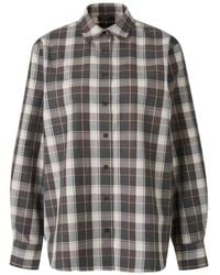 Peserico - Check-Pattern Shirt - Lyst