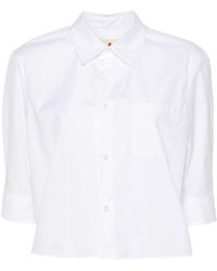 Marni - Logo-Embroidered Poplin Shirt - Lyst