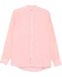 Daniele Alessandrini - Band-Collar Long-Sleeve Shirt - Lyst