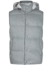 Eleventy - Hooded Padded Gilet - Lyst