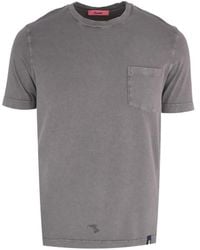 Drumohr - T-Shirt À Poche Poitrine - Lyst