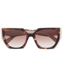 Prada - Tortoiseshell Oversized-Frame Sunglasses - Lyst