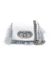 Liu Jo - Ice-Colored Mini Bag With Soft Feathers - Lyst