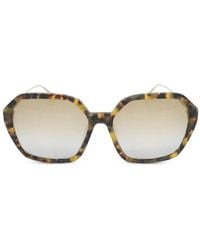 MCM - Tortoiseshell-Effect Geometric-Frame Sunglasses - Lyst
