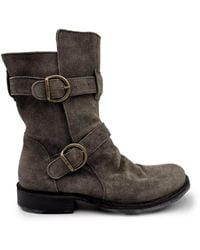 Fiorentini + Baker - 713 Suede Buckle-Fastening Ankle Boots - Lyst