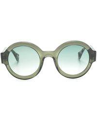 Gigi Studios - Laura Transparent Round-frame Sunglasses - Lyst
