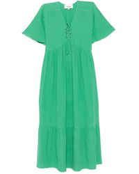 Ba&sh - Midikleid mit Schnürung - Lyst