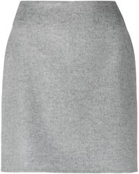 By Malene Birger - Chambray Wool Mini Skirt - Lyst