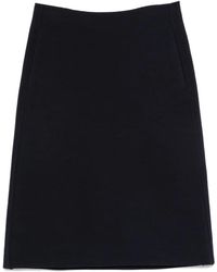 Jil Sander - Seam-Pockets Midi Straight Skirt - Lyst