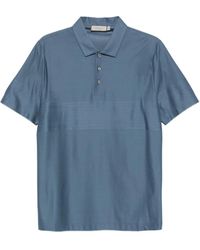 Canali - Stripe-Detail Polo Shirt - Lyst
