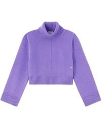 Ganni - Wool Turtleneck Sweater - Lyst