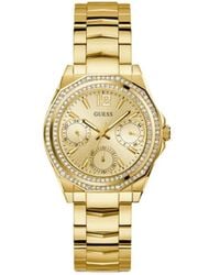 Guess - クリスタル クォーツ 36mm 腕時計 - Lyst