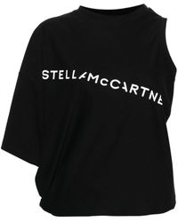 Stella McCartney - Haut en coton à design asymétrique - Lyst