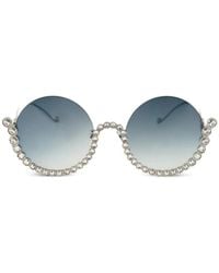 Anna Karin Karlsson - Full Moon Crystal-Embellished Sunglasses - Lyst