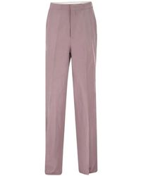 Tagliatore - Pantalon Droit En Lin - Lyst