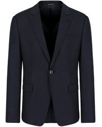 Emporio Armani - Single-Breasted Blazer - Lyst