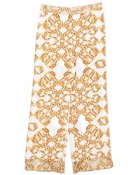 Twinset - Rope-Print Wide-Leg Palazzo Pants - Lyst