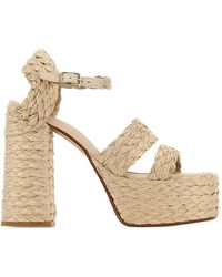 Castañer - Fresa Braided Raffia Sandals - Lyst