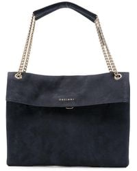 Orciani - Grained-Leather Chain-Strap Shoulder Bag - Lyst