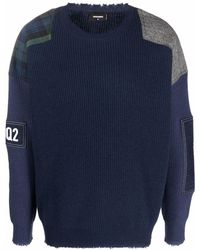 Amiri Wool Military Patch Knit Jumper 