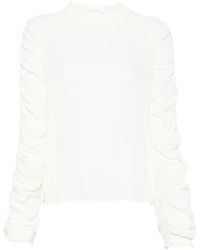 Twinset - Bluse mit Puffärmeln - Lyst