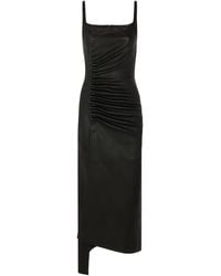 Rabanne - Ruched Midi Dress - Lyst