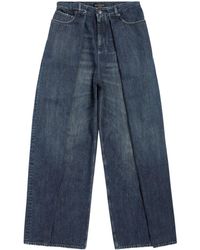 Balenciaga - Double Side Mid-rise Lose-fit Jeans - Lyst