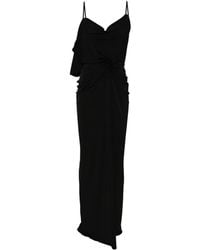 Coperni Draped Washing Clip Gala Dress in White | Lyst