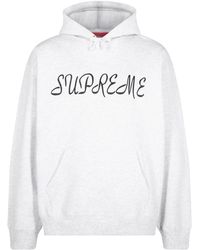 Supreme - Sudadera Script Con Capucha - Lyst