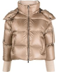 Peserico - Cropped Padded Down Jacket - Lyst