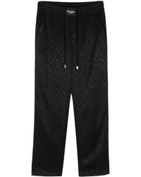 Just Cavalli - Jacquard-Logo Straight-Leg Trousers - Lyst